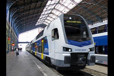 MÁV-Start has ordered eight more Stadler Kiss double-deck electric multiple-units.